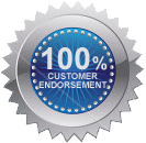 100% Customer Endorsement Seal